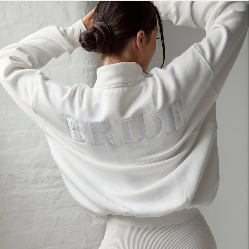 “Bride” sweater and short set